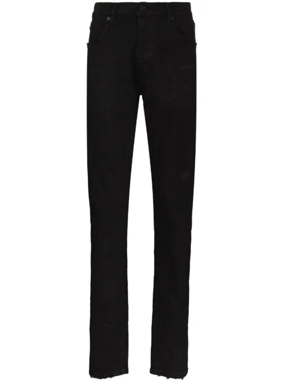 Purple Brand Men’s Black wax coated oiled Jeans slim slimane Heidi fit 34w 33ins